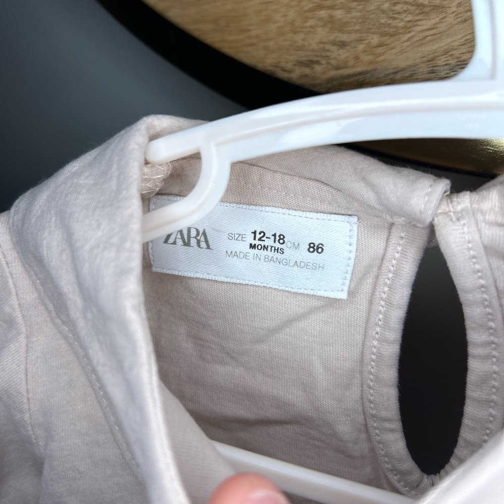 Zara Blush Pink Long Sleeve Kids Top - Picture 4 of 8